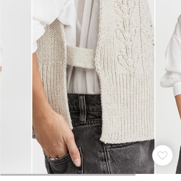 Veronica Beard Collina Sweater Vest in Ivory in XS/S. - Picture 3 of 8